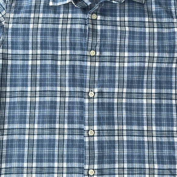 Banana Republic Linen Slim Fit Button Down Shirt Sz S - Picture 5 of 15